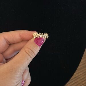 NWOT Rose Gold Ring with Cubic Zirconia